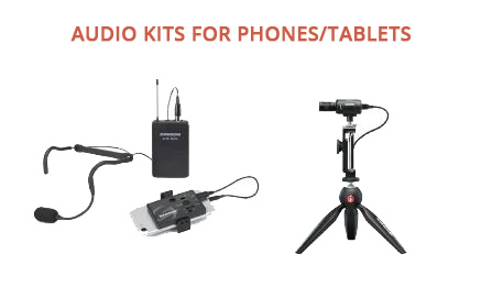 Microphones for streaming on phones and tablets