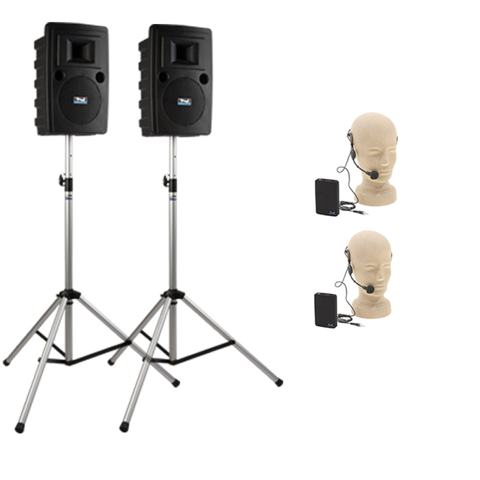 Anchor Audio Liberty Pair (XU2,RU2), Anchor-Air Portable Speakers with 2 Wireless Microphones
