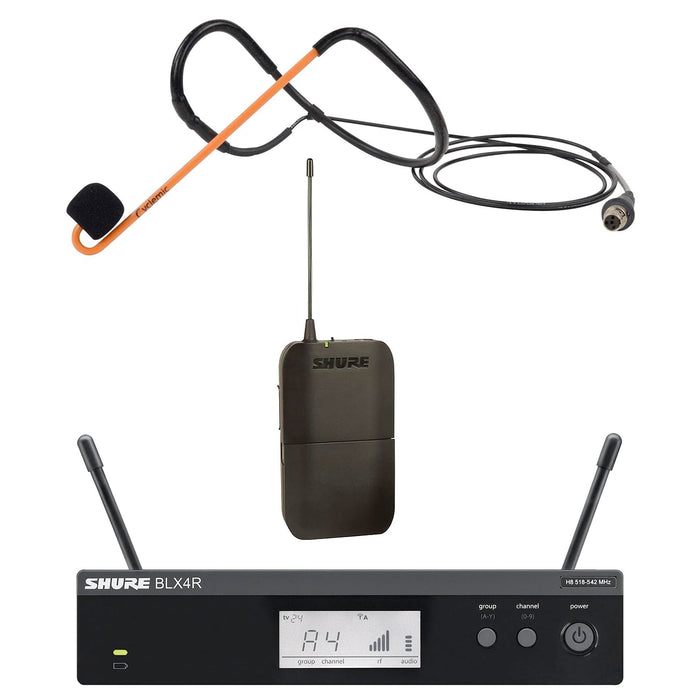 Shure BLX14R Rackmount Wireless Microphone System with Cyclemic Fitness Headset