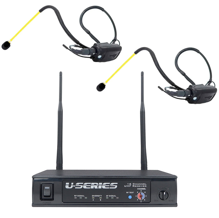 Fitness Audio UHF Mini-TX Aeromic or Cyclemic Fitness Microphone System Bundle