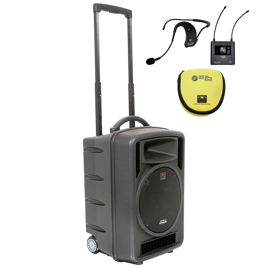 Galaxy Audio Traveler TV10 Speaker with Bluetooth and Splash-proof Headset Microphone