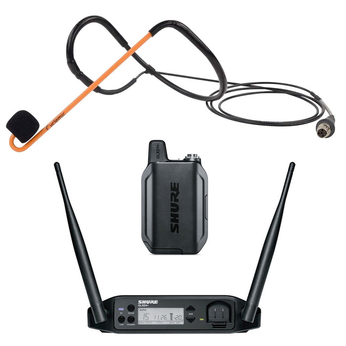 Shure GLXD14+ Digital Wireless Microphone System with Cyclemic Fitness Headset