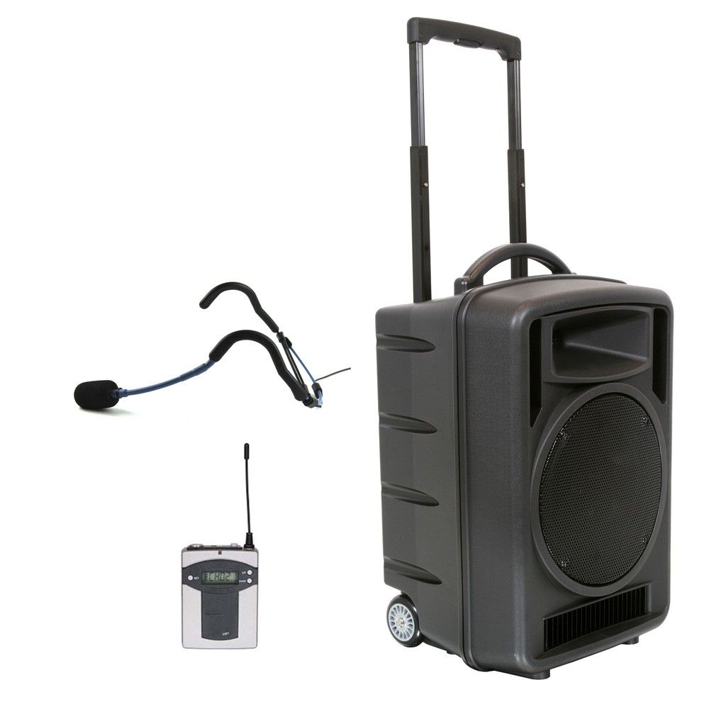 Portable Battery-Powered Speakers (Includes Microphone)