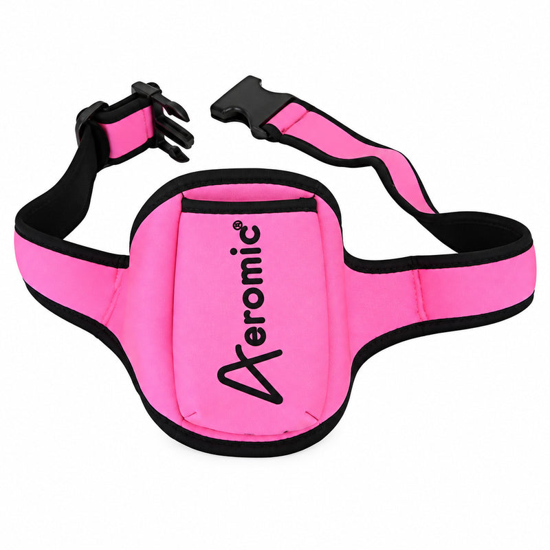 Pink Microphone Transmitter Belt Pouch for Fitness