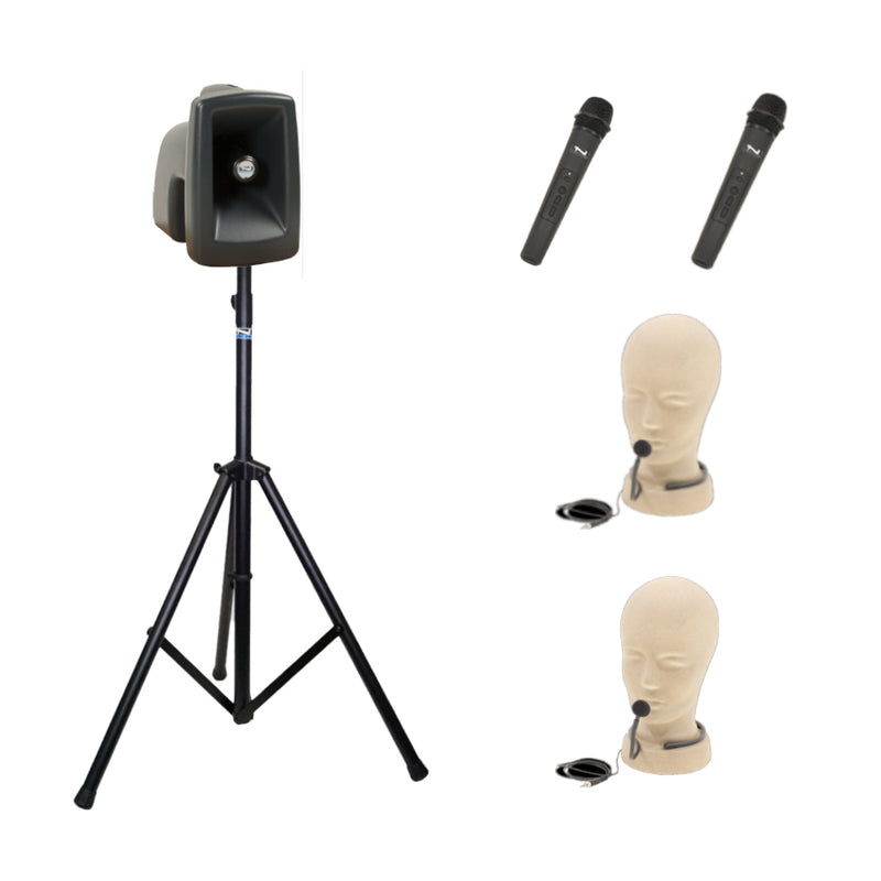 Anchor Audio MegaVox (U4) Portable Speaker with 4 Wireless Microphones