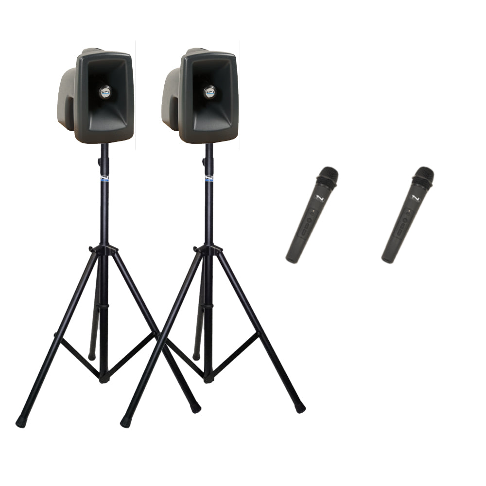 Anchor Audio MegaVox Pair (U2, COMP), Portable Speakers with 2 Wireless Microphones