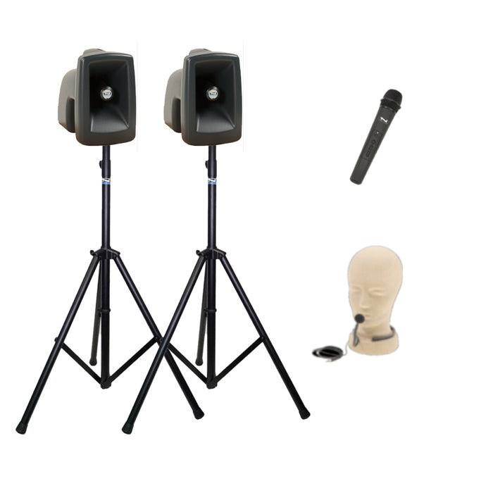 Anchor Audio MegaVox Pair (U2, COMP), Portable Speakers with 2 Wireless Microphones