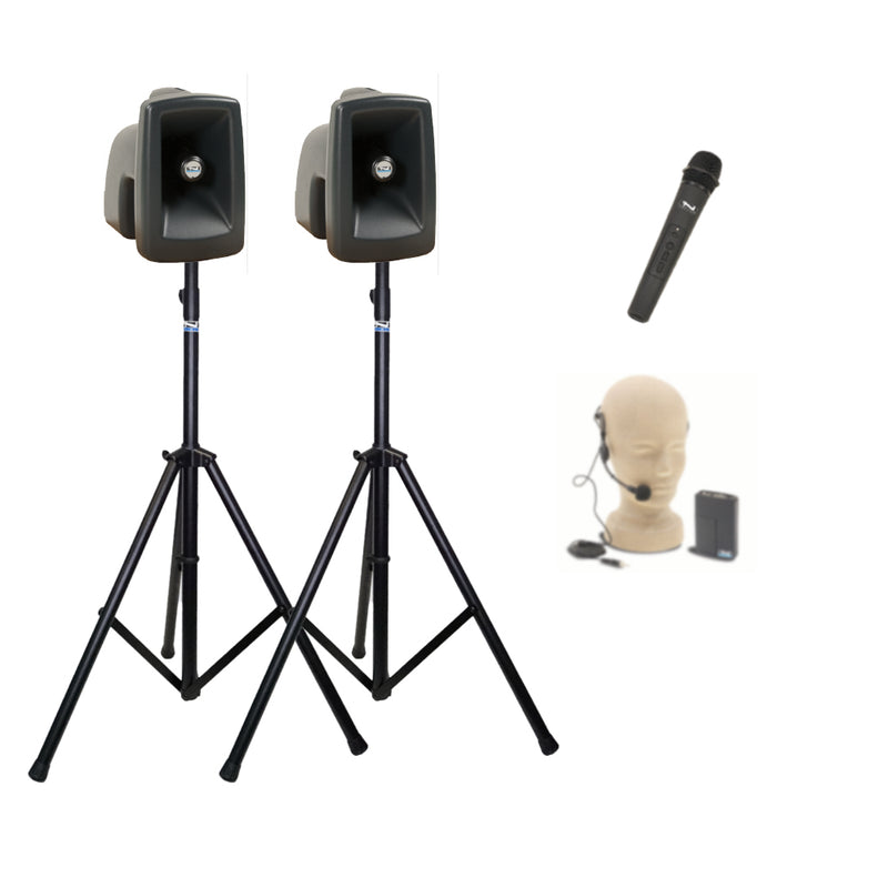 Anchor Audio MegaVox Pair (XU2, AIR), Anchor-Air Portable Speakers with 2 Wireless Microphones