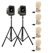 Anchor Audio MegaVox Pair (U4, COMP) Portable Speakers with 4 Wireless Microphones