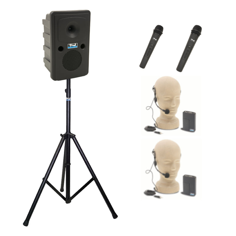 Anchor Audio Go Getter (U4), Anchor-Air Portable Speaker with 4 Wireless Microphones