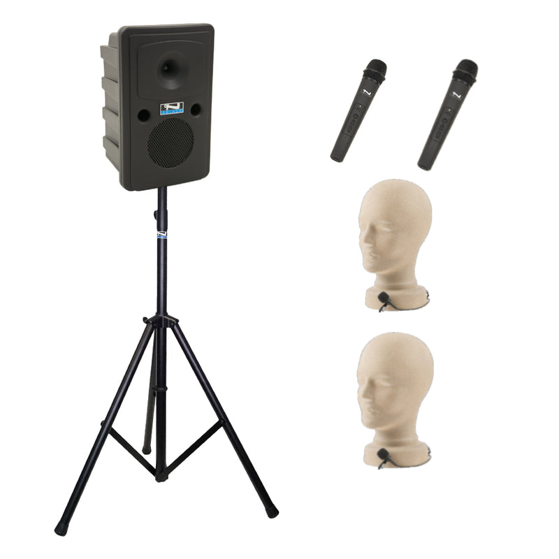 Anchor Audio Go Getter (U4), Anchor-Air Portable Speaker with 4 Wireless Microphones