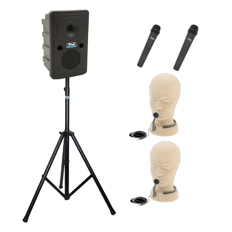 Anchor Audio Go Getter (U4), Anchor-Air Portable Speaker with 4 Wireless Microphones