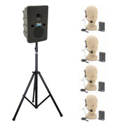 Anchor Audio Go Getter (XU4), Anchor-Air Portable Speaker with 4 Wireless Microphones