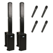 Anchor Audio Beacon Pair (XU4,RU2) Portable Speakers with Anchor-Air with 4 Wireless Microphones