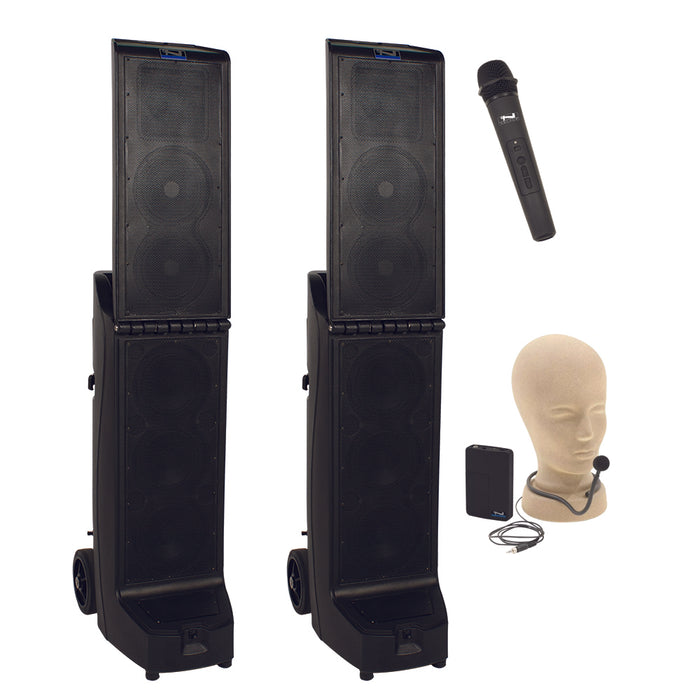 Anchor Audio Bigfoot Pair (XU2,RU2), Anchor-Air Portable Sound System with 2 Wireless Microphones