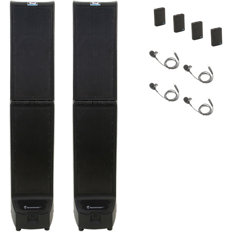 Anchor Audio Bigfoot 3 Hub Connect Pair, AnchorFLEX with (4) Microphones