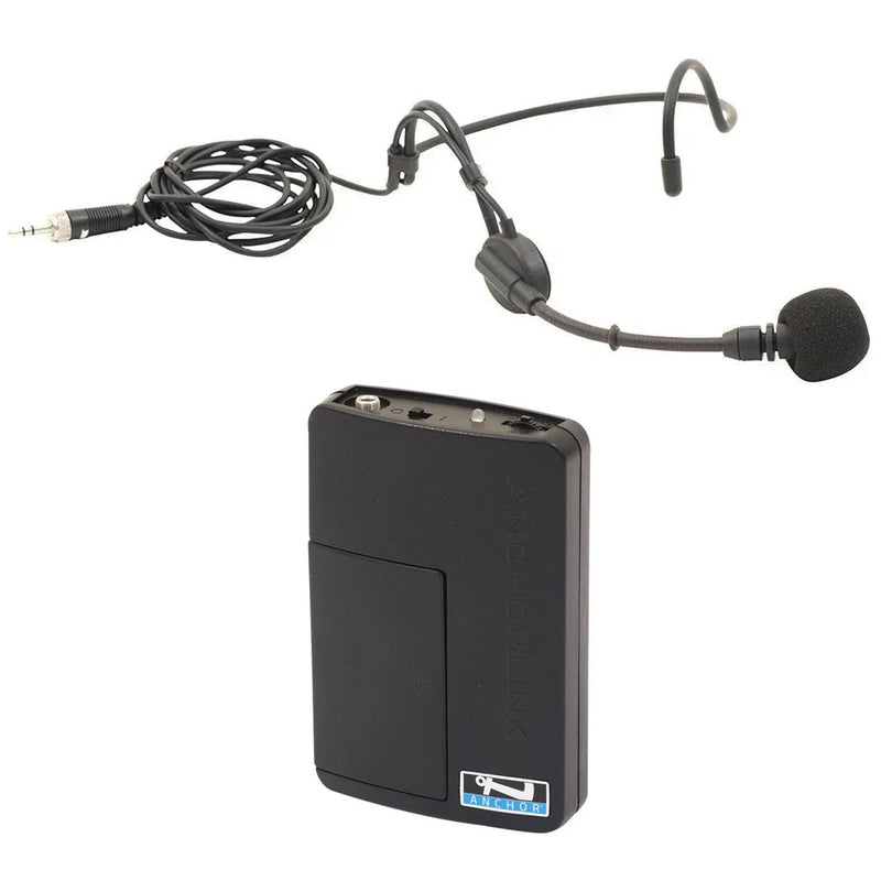Anchor Audio HBM-LINK Headband Microphone & WB-LINK Wireless Bodypack Transmitter