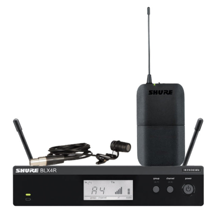 Shure BLX14R/W85 Wireless Rack-mount Presenter System with WL185 Lavalier Microphone