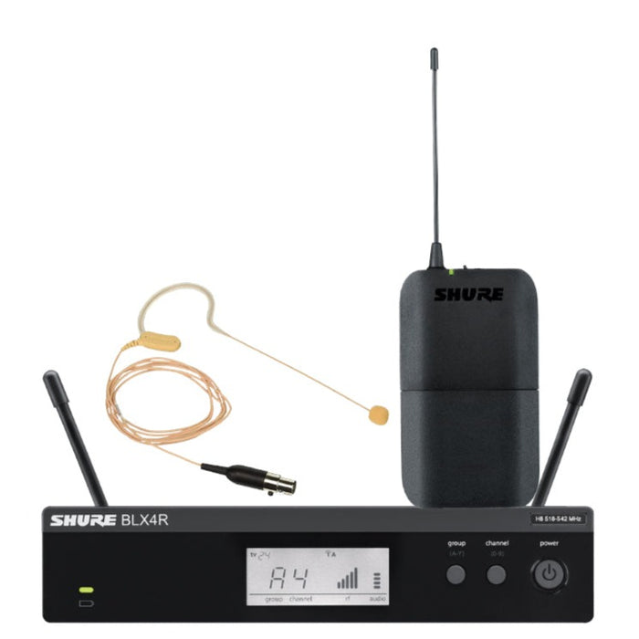 Shure BLX14R/MX53 Wireless Rack-mount Presenter with MX153 Earset ...