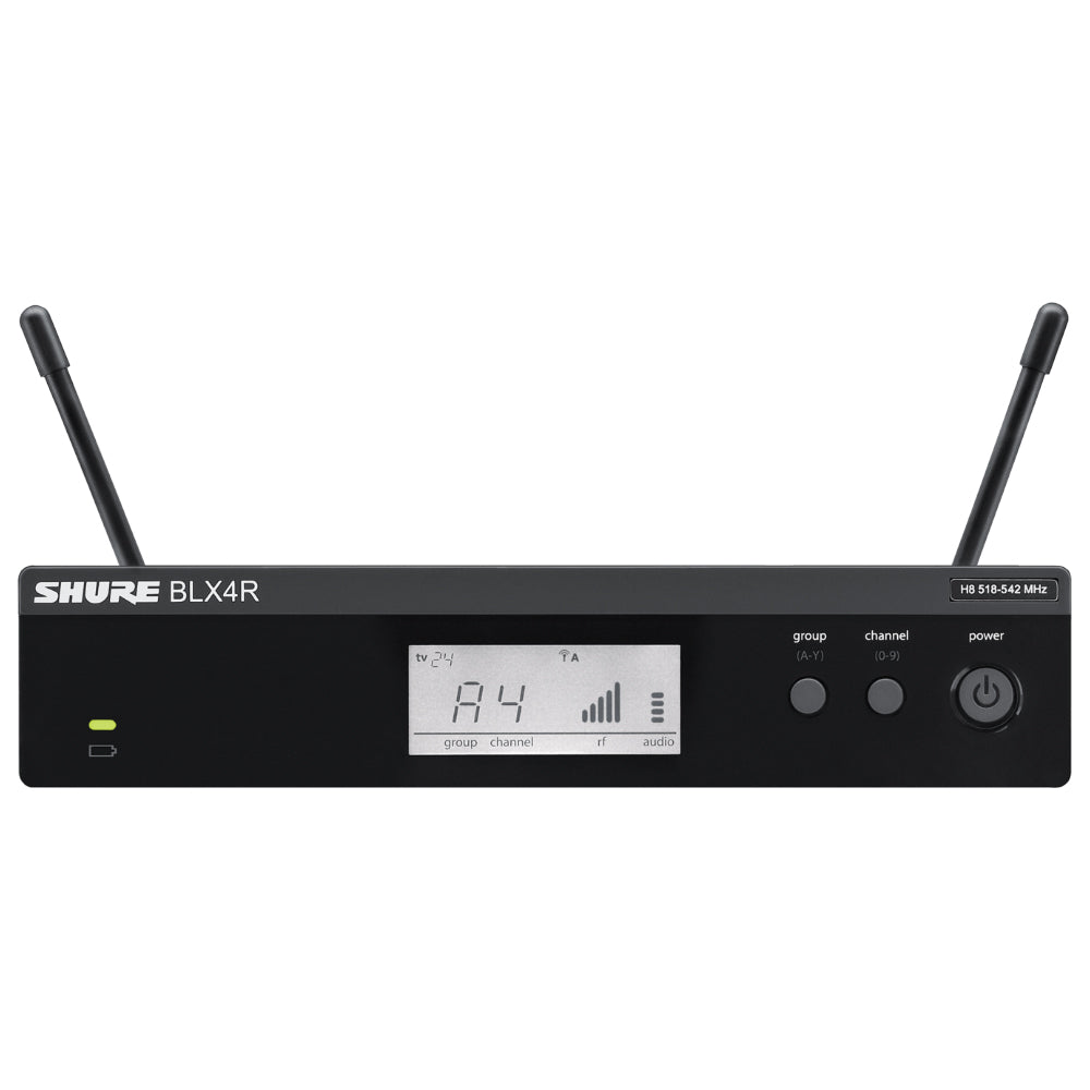 BLX4R、TERABOX、WA-7600 SW-KVM4LU Shure BLX4R Rackmount UHF Receiver — AV Now Fitness Sound