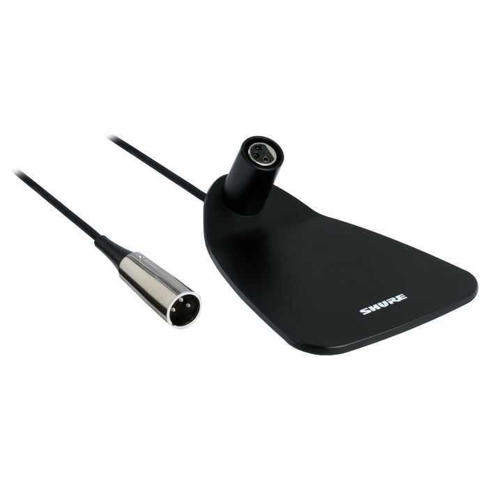 Shure CVD-B Desktop Base, supports 12" and 18" Gooseneck Microphones-Black