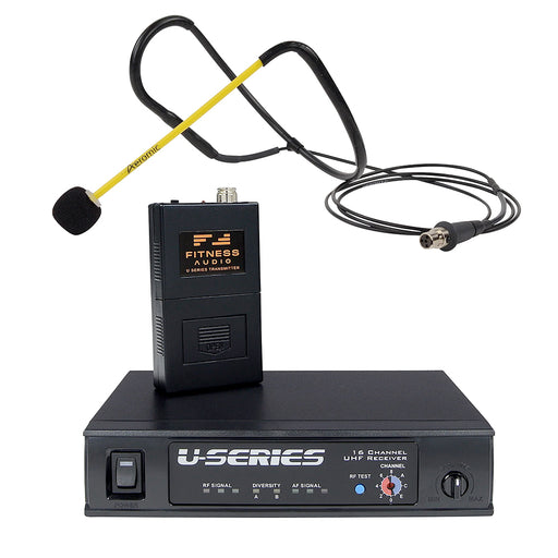 Fitness Audio U-Series System with Aeromic Fitness Headset Microphone