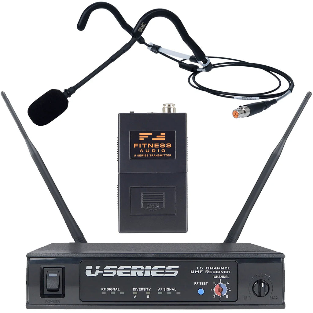 Fitness Audio U-Series System with EMic Fitness Headset Microphone
