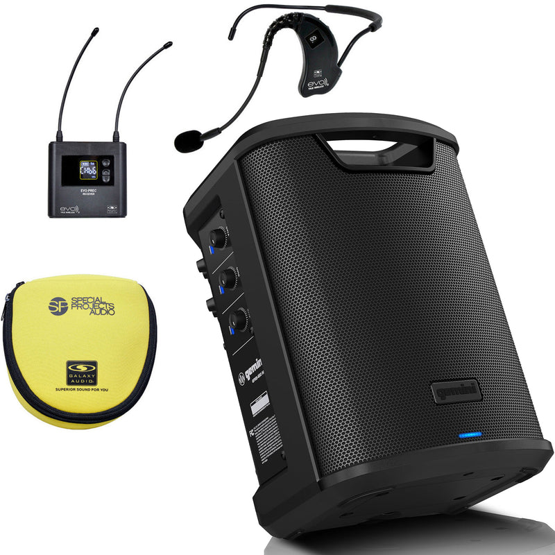 GPSS-650 MKII Portable PA Speaker System for Fitness Instructors, Mobile Trainers &amp; Wellness Professionals