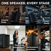 Gemini GPSS-650 Portable Professional Rechargeable PA Speaker with Bluetooth