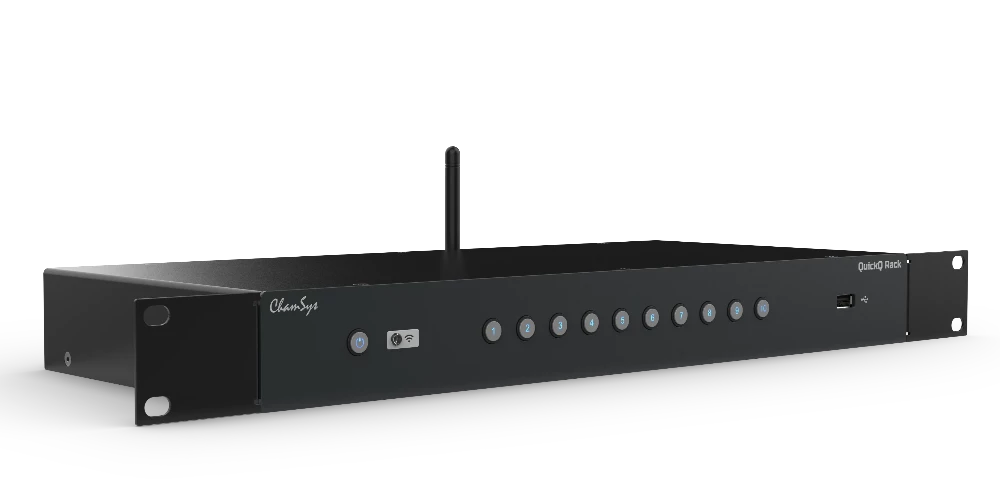 Side view Chamsys - QuickQ Rack Lighting Console 