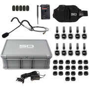 Silent Event with a silent system expansion Kit, featuring Sound Off™ GLO2 EXP Headphones and fanny pack