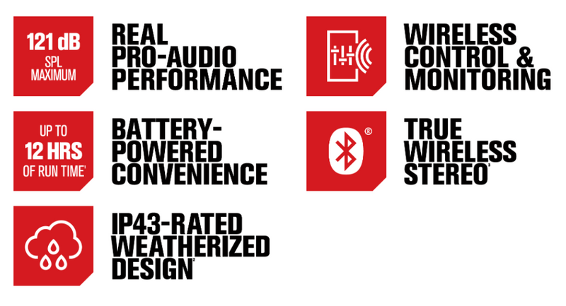 EVERSE 8 Weatherized Battery-Powered Loudspeaker with Bluetooth® Audio and Control