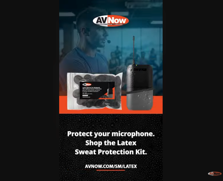 Latex sweat barrier product with a woman exercising in a gym.