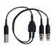 Shure AXT652 Y-Cable for Bodypack Transmitters(2 TA4F to TA4M)