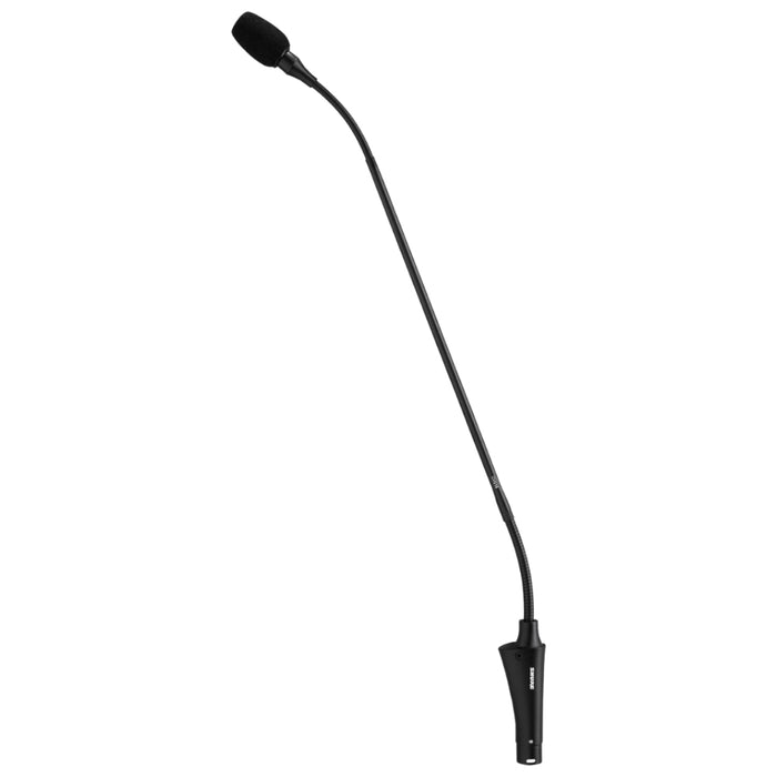 Shure CVG18-B/C Cardioid-18" Dual-Section Gooseneck Condenser Microphone, Inline Preamplifier, Flange Mount-Black