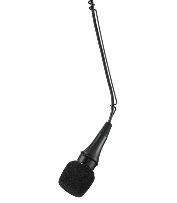 Shure CVO-B/C Cardioid, Low Profile Overhead Condenser Microphone, Attached 25' Cable, Inline Preamplifier-Black