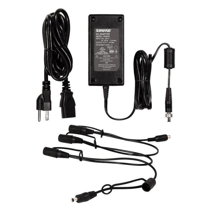 Shure PS124 In-Line Power Supply with Four-Connection Distribution Cable