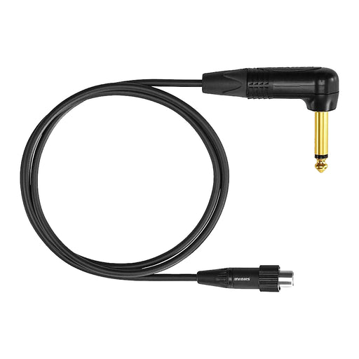 Shure WA307 Premium Guitar Cable with Right Angle Quarter Inch Neutrik Connector