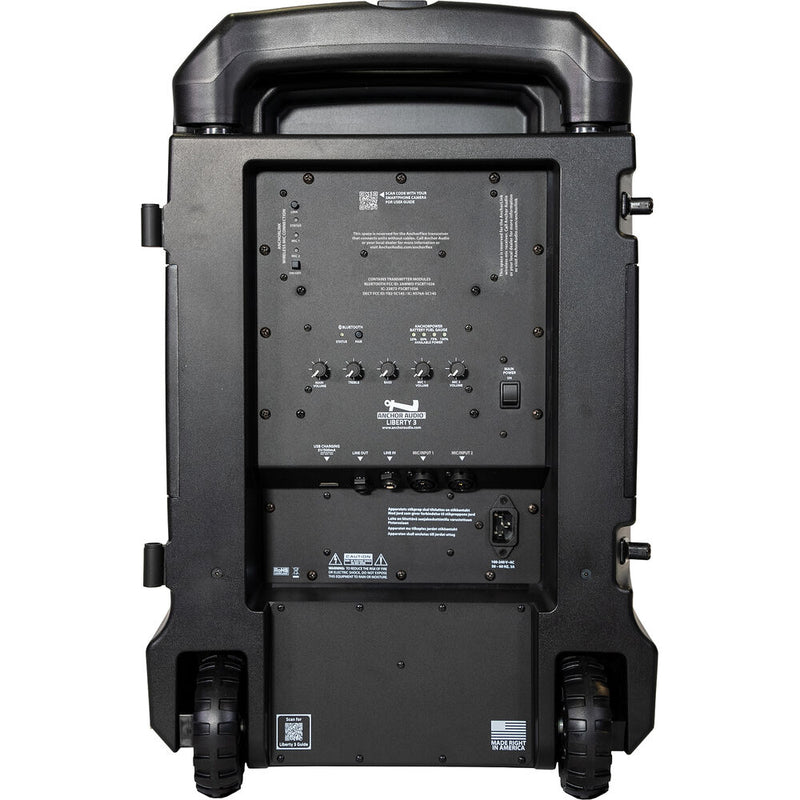 Anchor Audio 771100 LIB3 Liberty 3 Link Battery-Powered PA System with (1) Handheld Microphone