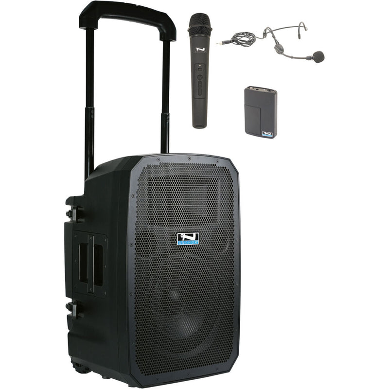Anchor Audio Liberty 3 Portable Sound System with AnchorLINK, Bluetooth and Handheld Microphone and Headband Headset Microphone