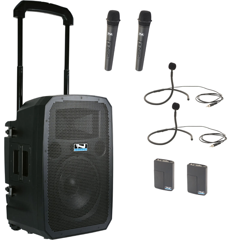 Anchor Audio Liberty 3 Hub Battery-Powered PA System with (4) Wireless Microphones
