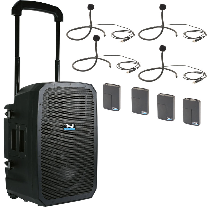 Anchor Audio Liberty 3 Hub Battery-Powered PA System with (4) Wireless Microphones