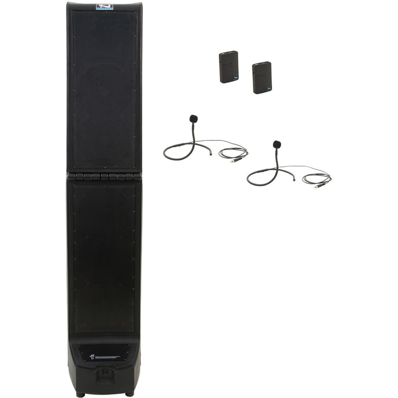 Anchor Audio (1) Bigfoot 3 Hub 2 Portable PA System with AnchorLink and (2) Collar Microphones