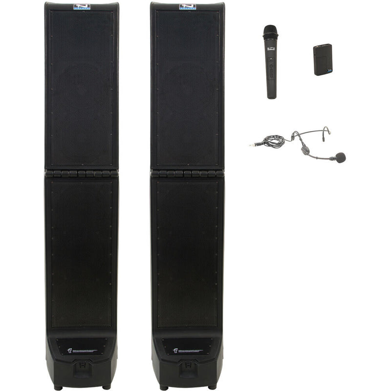 Anchor Audio Bigfoot 3 Hub Connect 2 Portable PA System Pair with One Headband and One Handheld Microphone