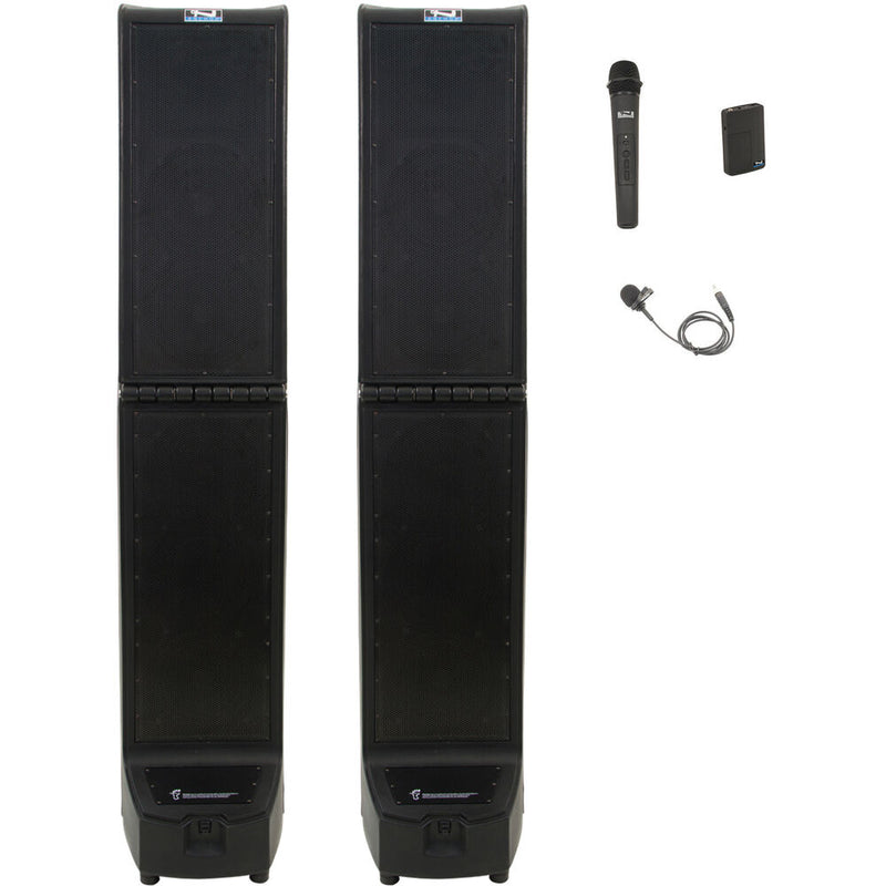Anchor Audio Bigfoot 3 Hub Connect 2 Portable PA System Pair with One Handheld and one Lapel Microphone