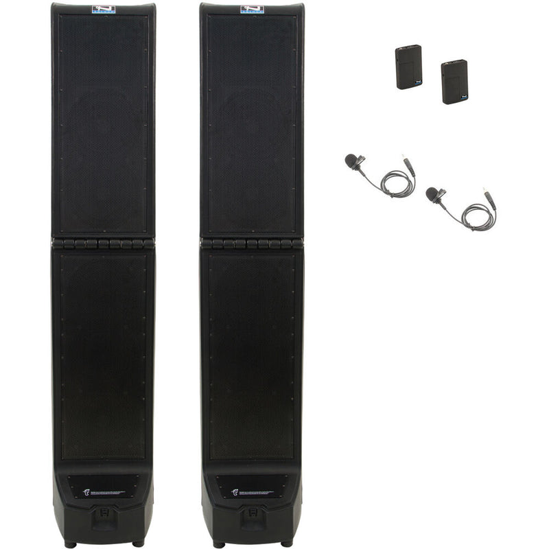 Anchor Audio Bigfoot 3 Hub Connect 2 Portable PA System Pair with Two Lapel Microphones