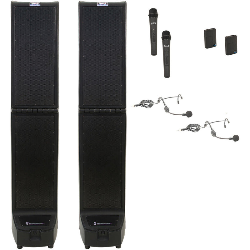 Anchor Audio Bigfoot 3 Hub Connect Pair, AnchorFLEX with (4) Microphones