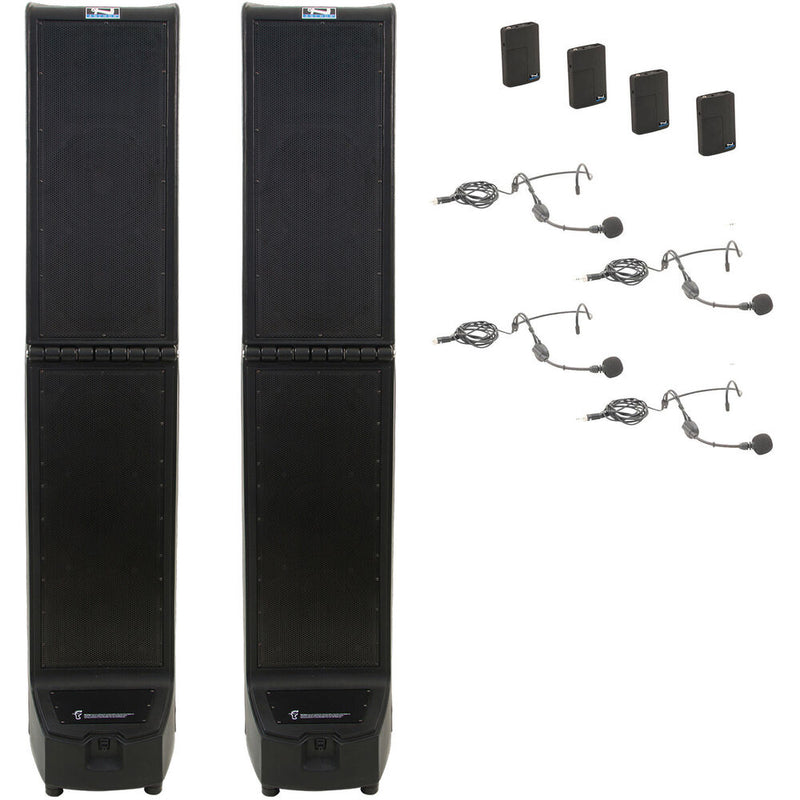 Anchor Audio Bigfoot 3 Hub Connect Pair, AnchorFLEX with (4) Microphones