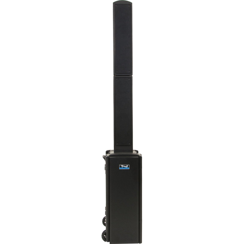 Front view Anchor Audio BEA2 Beacon 2 Portable Line Array Tower 150W Power, Built-in Bluetooth