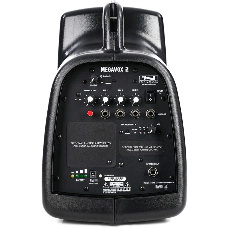Anchor Audio MegaVox 2 COMP1 Pair Portable Speakers with Handheld Microphone